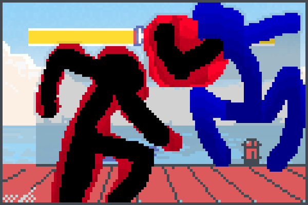 confront te hak Pixel Art