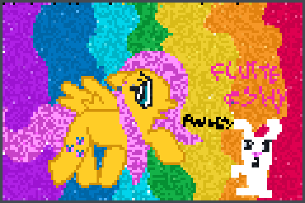 Fluttershy pony Pixel Art