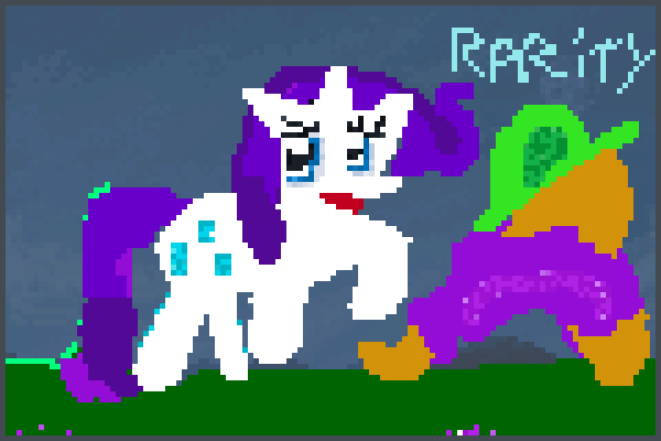 Rarity licorne. Pixel Art