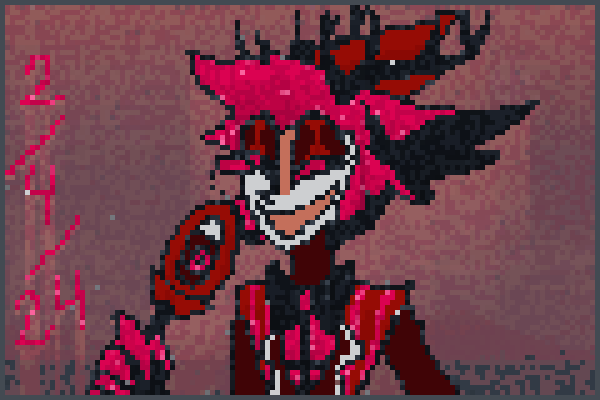 Alastor yaaayya Pixel Art