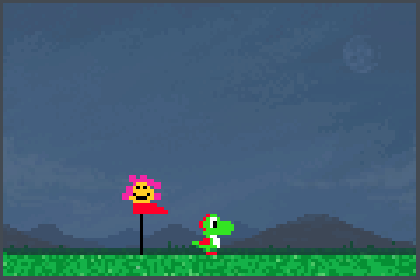 Yoshi Yarn Ju7 Pixel Art