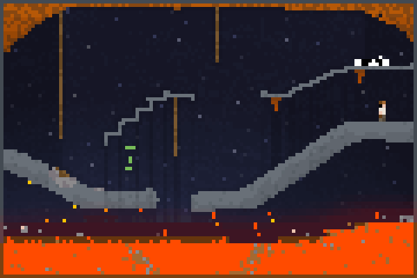 swinging lava Pixel Art