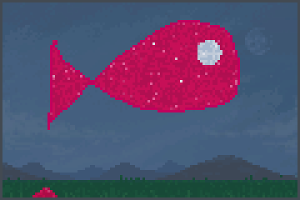 rubi fish Pixel Art