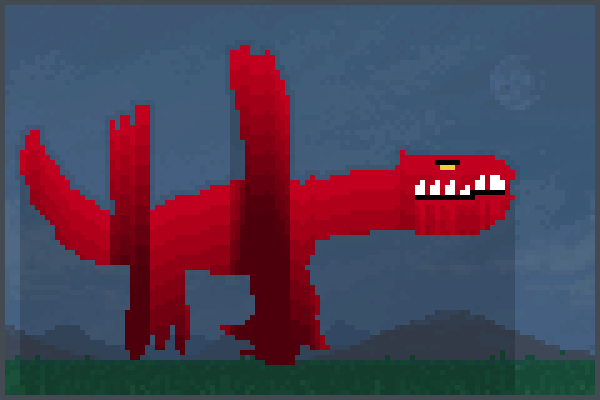 red dragon jjjh Pixel Art