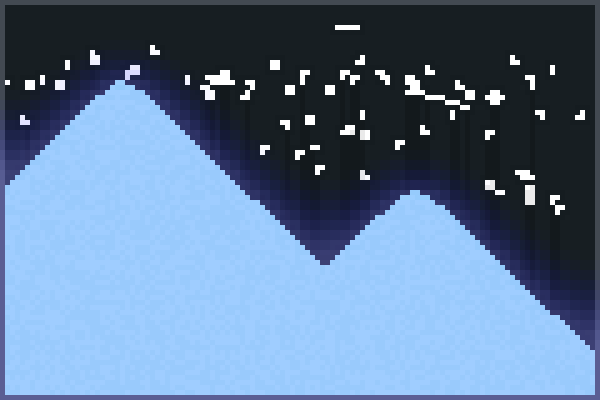 ice moutain 111 Pixel Art