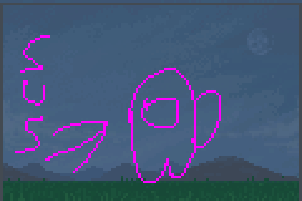 the sus alien Pixel Art