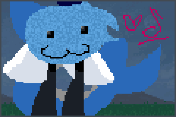 sharkcat Pixel Art