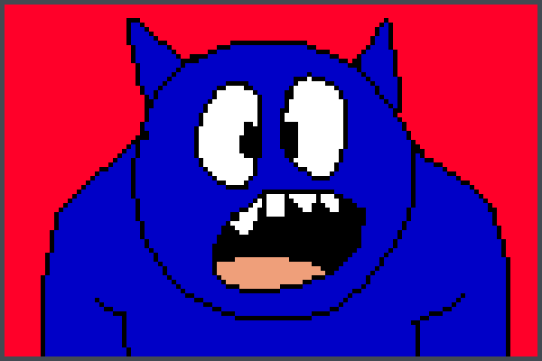 Blue Digger Pixel Art