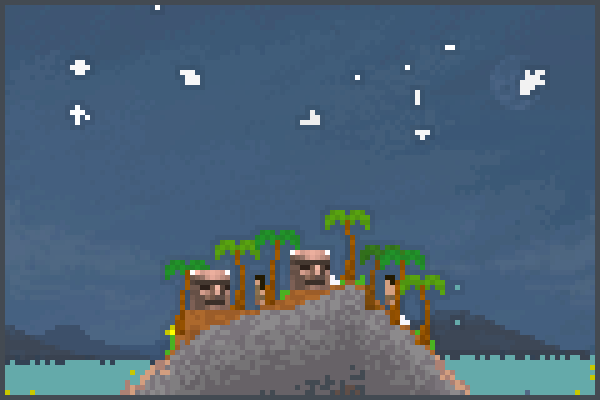 ilha da pascoa  Pixel Art