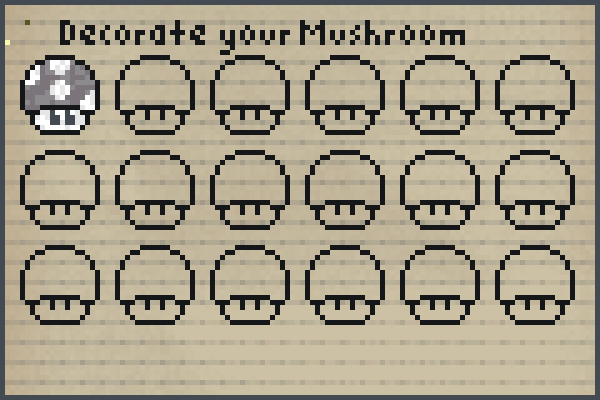 i did a mushrom Pixel Art