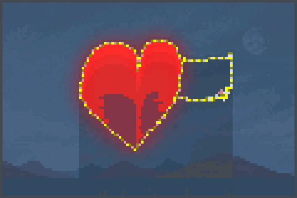 glow love Pixel Art