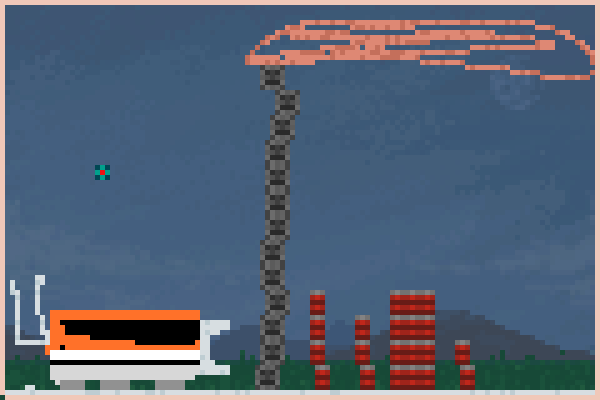 train boom Pixel Art