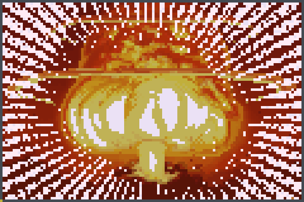 atomic mushroom Pixel Art