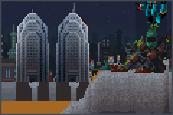 Roobot City Pixel Art