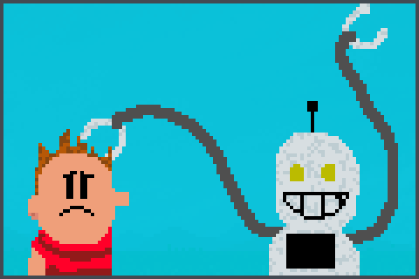 Sad Kid World Pixel Art