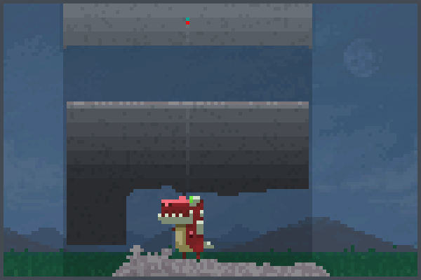 Red dino, Pixel Art