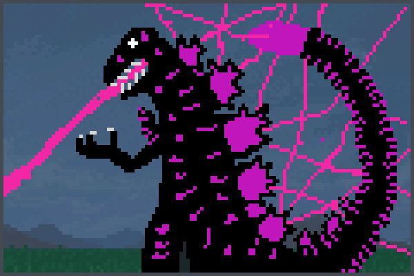 Shin Gojira Pixel Art