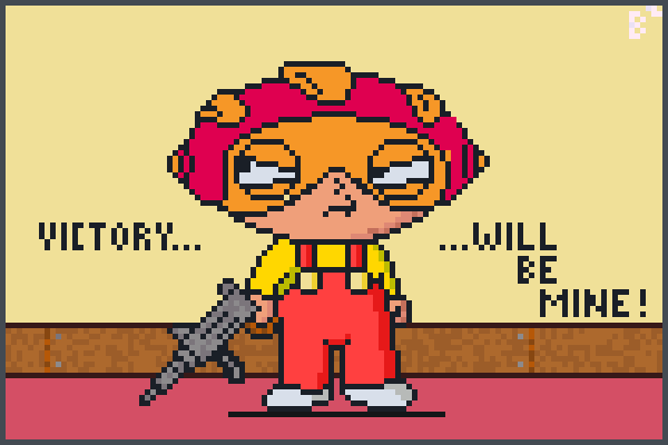 Blam Stewie Pixel Art