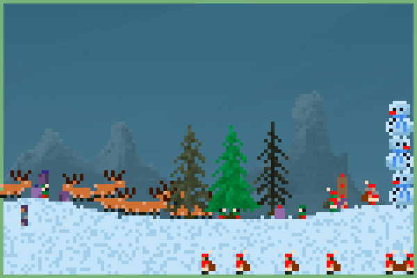 An Xmas World!! Pixel Art