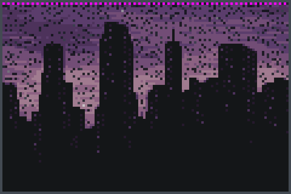 cidade escura d Pixel Art