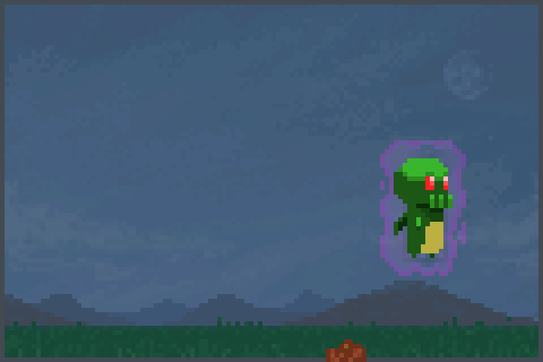 Cthulhu vs Grub Pixel Art