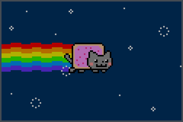 Nyan Cat Offica Pixel Art