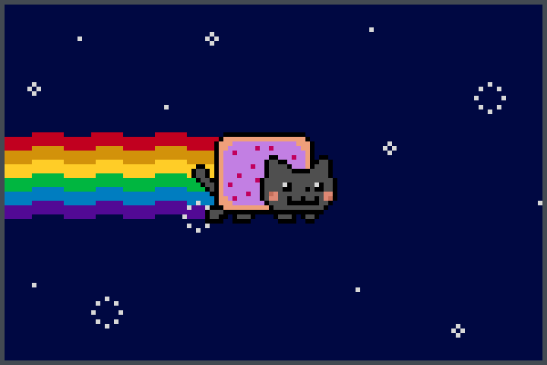 gato espacial 1 Pixel Art