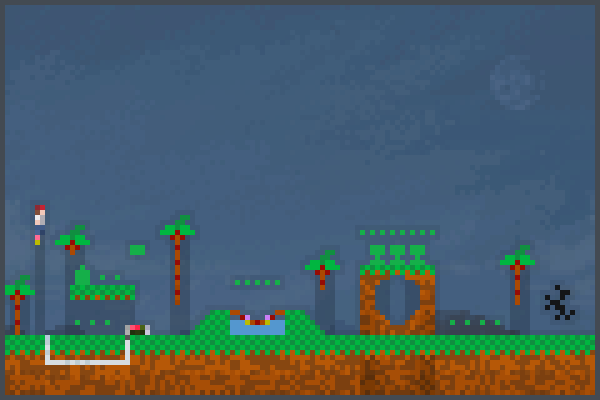 sonic mapa jogo Pixel Art