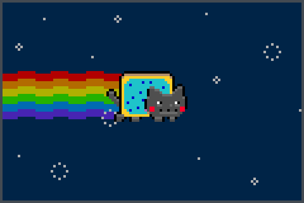 Nyan Cat Gc322 Pixel Art