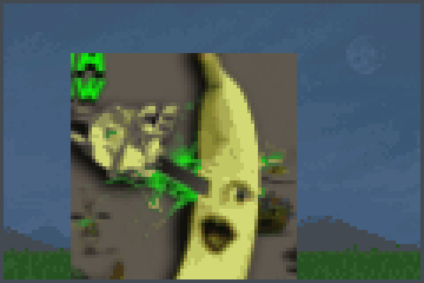 Banana Chainsaw Pixel Art