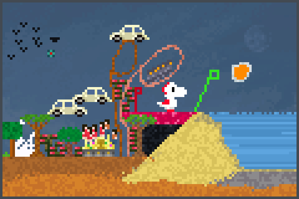 Yoshi Whiteagu Pixel Art