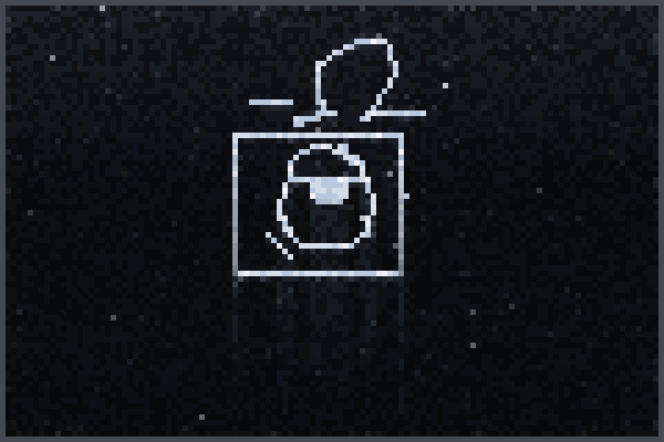 Negative Omega Pixel Art