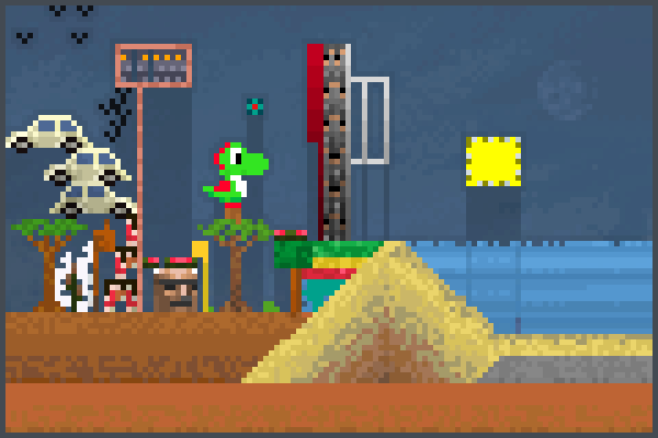 Yoshi Lookej Pixel Art