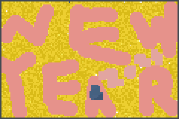 New Year 2025 Pixel Art