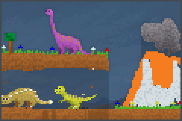 era jurassica Pixel Art