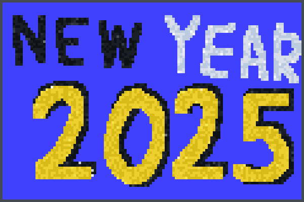 New Year 2025!! Pixel Art