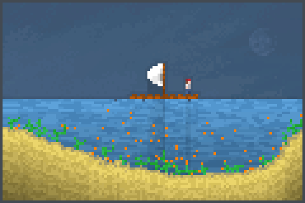 Raft living Pixel Art