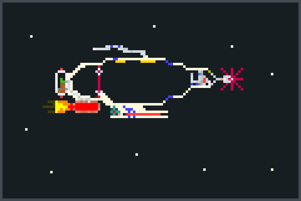 SpaceShip Fuel, Pixel Art