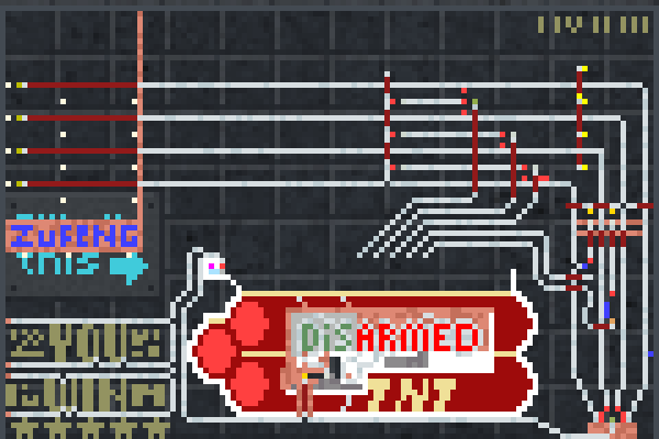 disarm a bomb Pixel Art