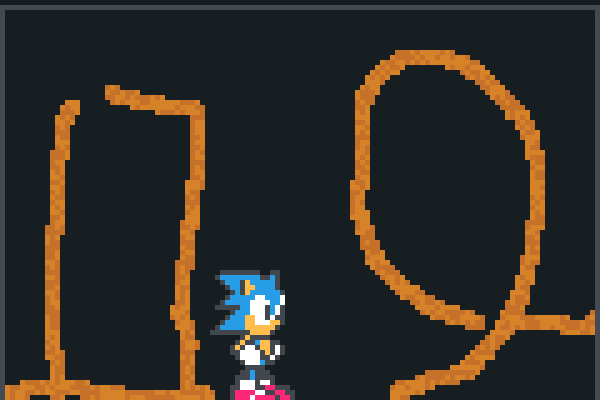 sonic in zone Pixel Art