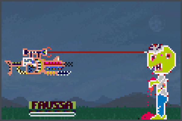 [>]Gun Vs Zombi Pixel Art