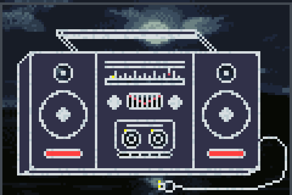 The Boombox Pixel Art