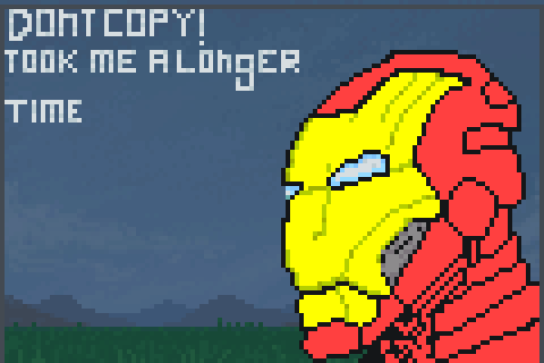 Ironman=dude Pixel Art