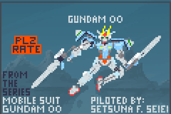 Gundam 00 Pixel Art