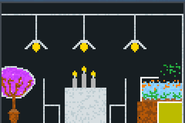 Candlelight. Pixel Art