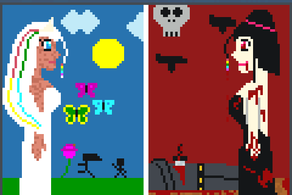 twosides Pixel Art