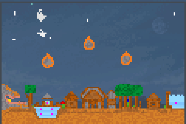 Meteor Strike Pixel Art