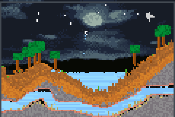 river caverns Pixel Art