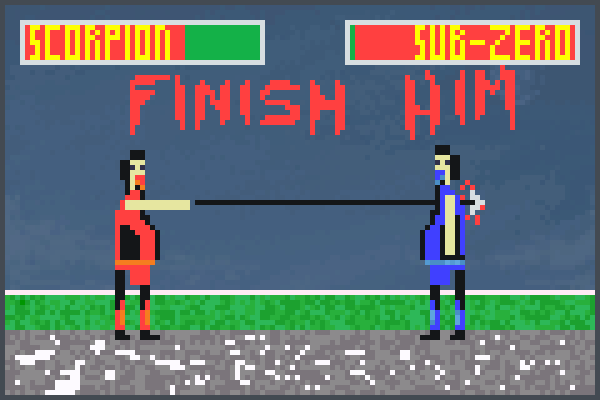 mortal kombat 1 Pixel Art