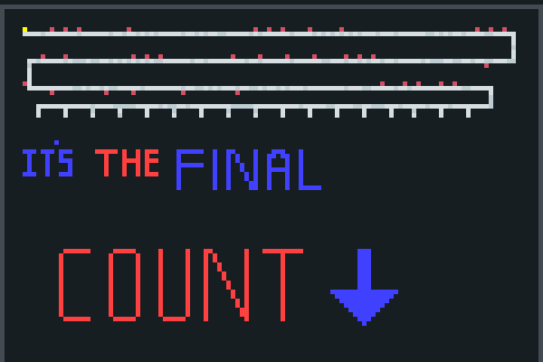 Final Countdown Pixel Art